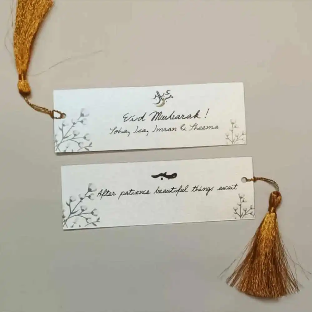 Personalized Eid Bookmarks